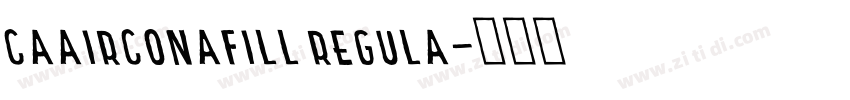 CAAirconaFill Regula字体转换